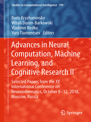 cover image of Advances in Neural Computation, Machine Learning, and Cognitive Research II